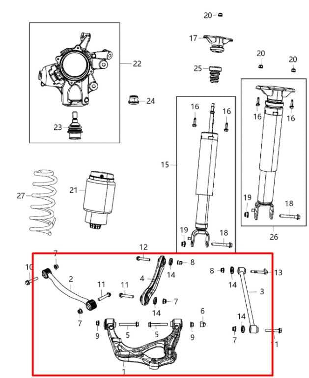 15-22 Jeep Grand Cherokee Summit 4WD Rear Suspension Left Control Arm Set *ReaD* - Alshned Auto Parts