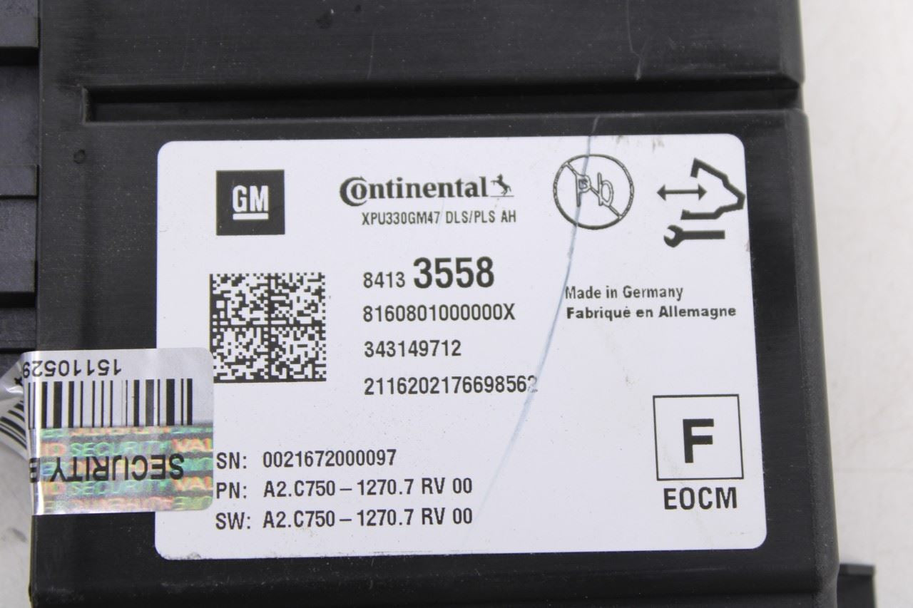 2017-2019 Buick Lacrosse Premium Active Safety Computer Control Module 84133558 - Alshned Auto Parts