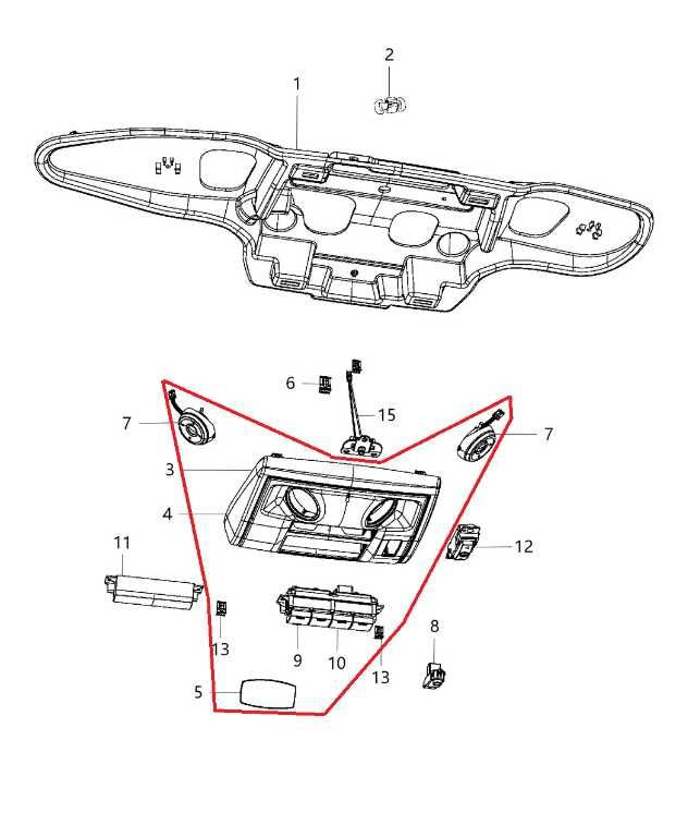 2012-20 Dodge Grand Caravan GT Front Overhead Console Dome Light Lamp 5LF96DX9AA1