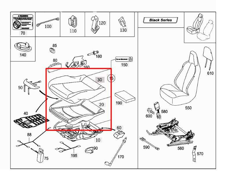 2006-09 Mercedes-Benz CLK 350 Front Passenger Right Side Side Seat Lower Cushion1