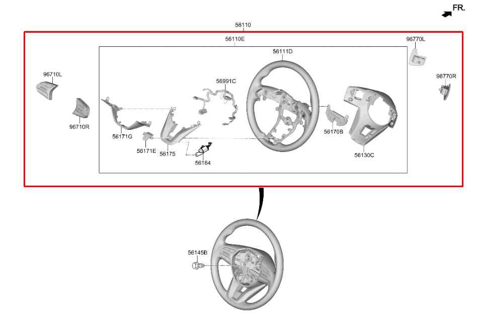 2020-22 Hyundai Palisade Limited 3.8L Steering Wheel Leather w/ Control Buttons - Alshned Auto Parts