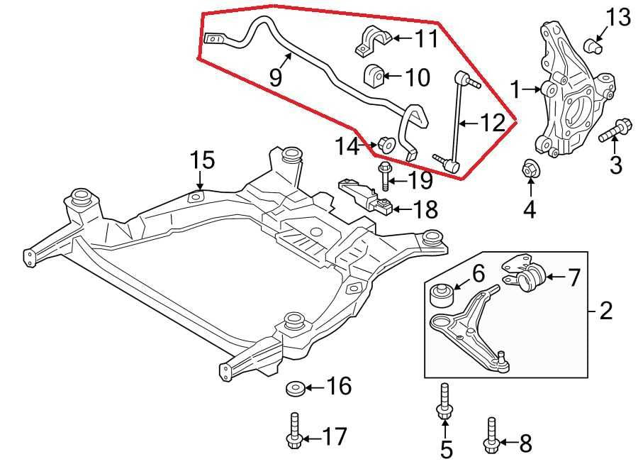 2013-20 Lincoln MKZ Reserve 2.0L AWD Front Stabilizer Sway Bar DG9C-5494-BXC OEM - Alshned Auto Parts