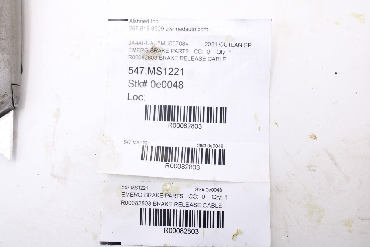 17-21 Mitsubishi Outlander Sport SE 4WD Rear Left Emergency Parking Brake Cable - Alshned Auto Parts
