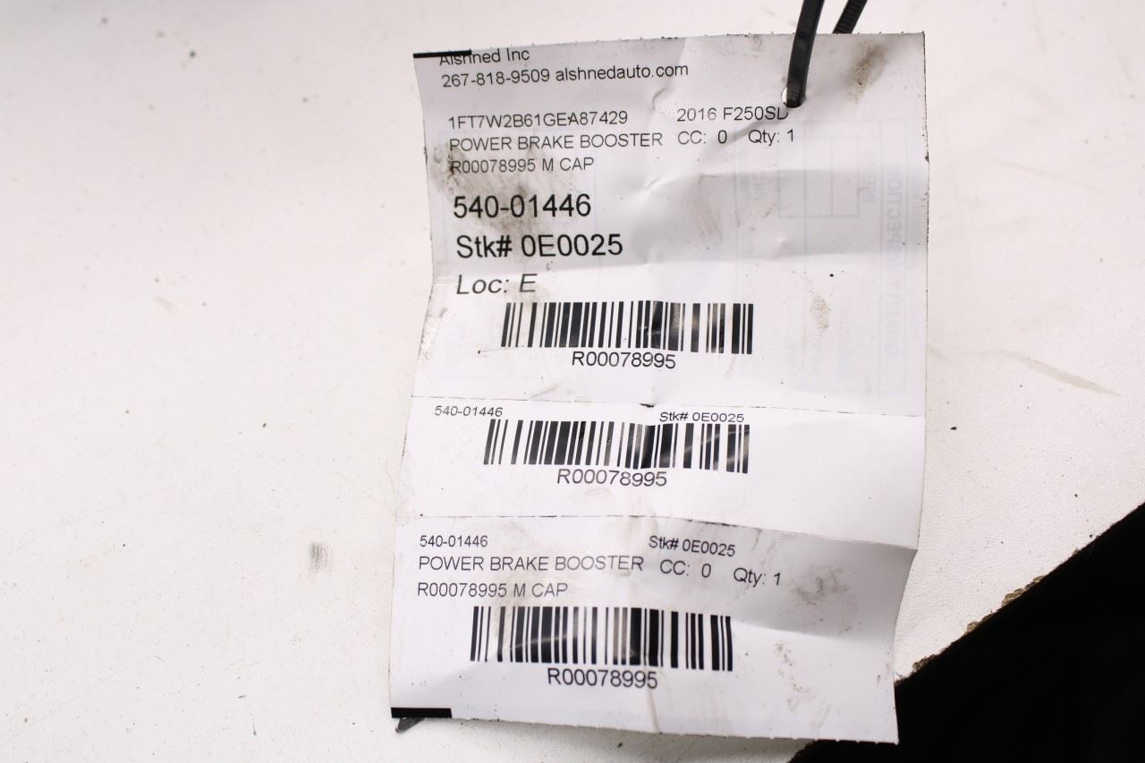 13-16 Ford F-250 Lariat 6.2L Power Brake Booster w/ Master Cylinder w/ Reservoir - Alshned Auto Parts