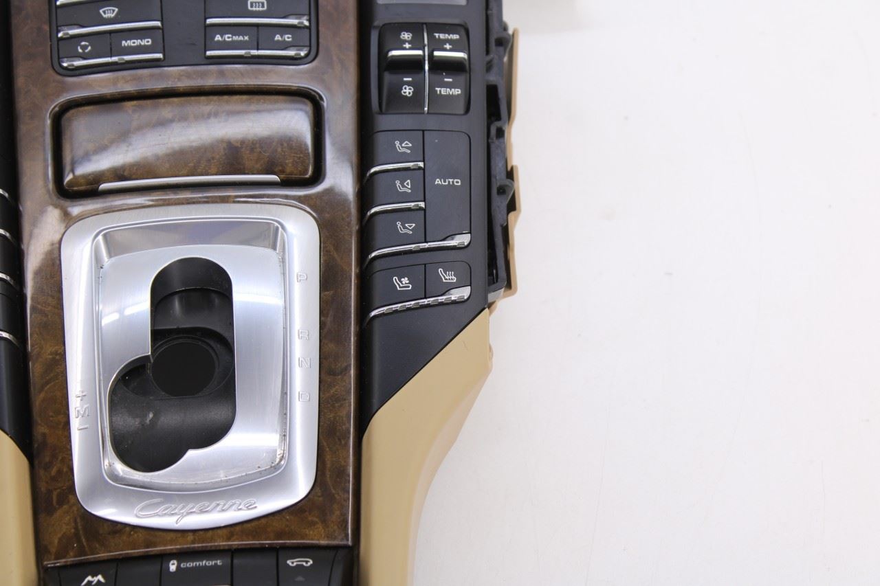 2013-14 Porsche Cayenne S Center Console Shifter Trim w/ Multi Control Switches - Alshned Auto Parts