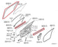 2019-25 Infiniti QX50 Essential Front Right Door Glass Run Channel Trim Belt Set - Alshned Auto Parts