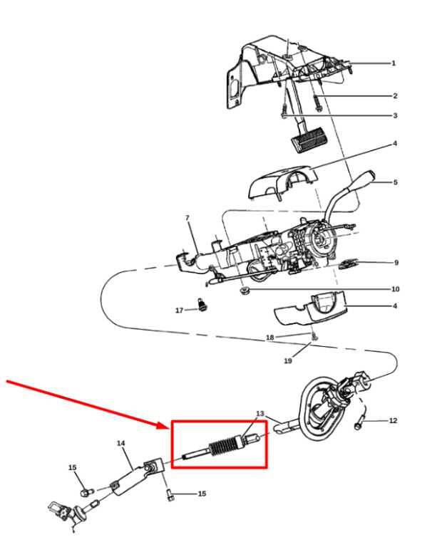2005-2013 Ram 1500 Steering Column Upper Intermediate Shaft 5108175AA OEM - Alshned Auto Parts
