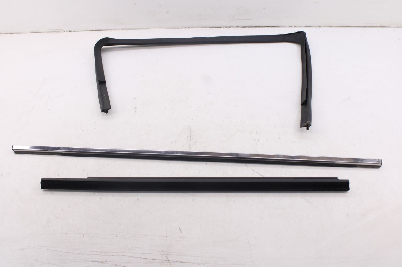 2010-20 Dodge Grand Caravan SXT Rear Left Door Window Run Channel Trim Belt Set7