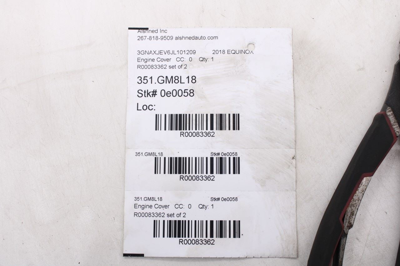 18-22 Chevrolet Equinox LT Engine Top Appearance Cover and Intake Manifold Cover - Alshned Auto Parts
