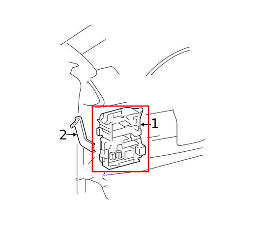 2009-11 Toyota Camry LE Cabin Instrument Panel Fuse Relay Junction Block *ReaD* - Alshned Auto Parts
