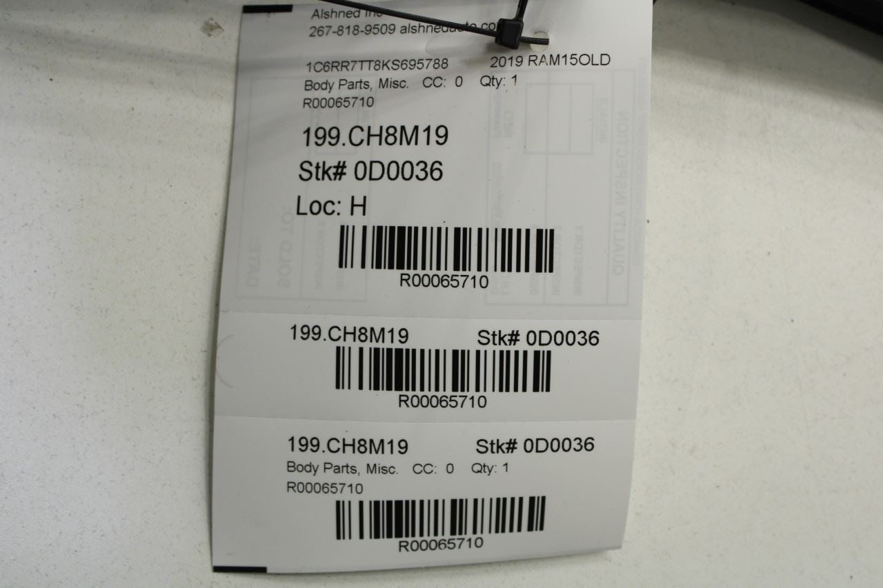 11-24 Ram 1500 Classic Crew Cab RR RH Door Run Channel Belt Outer Inner Molding - Alshned Auto Parts