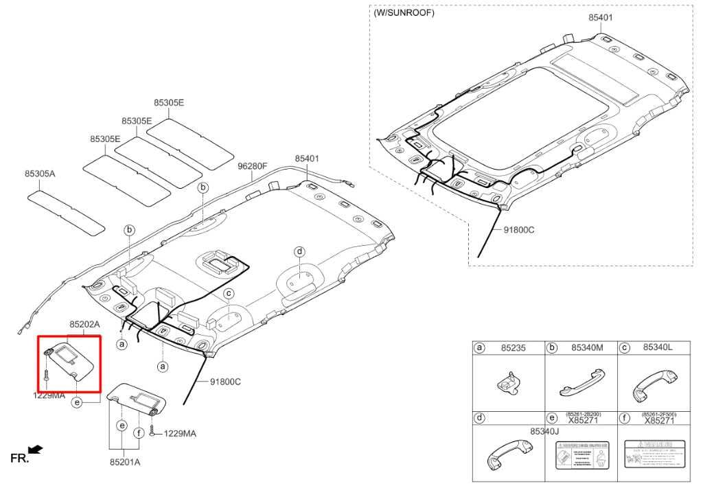 2014-19 Kia Soul+ 2.0L Front Passenger RH Side Sun Visor w/ Mirror 85220-B2240EQ - Alshned Auto Parts