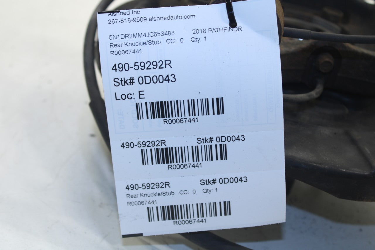 2014-2020 Nissan Pathfinder SV Rear Right Side Spindle Knuckle Hub 43021-3JA0A - Alshned Auto Parts