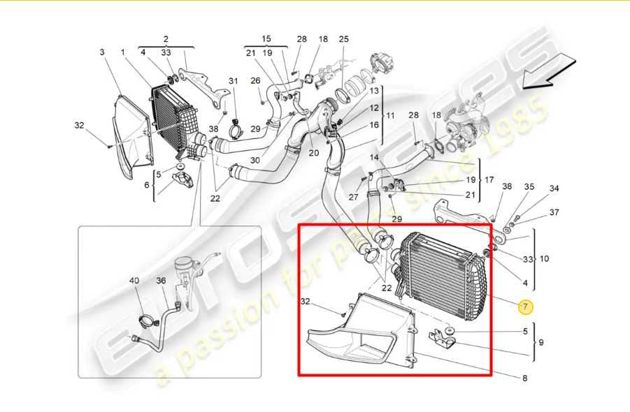 17-21 Maserati Ghibli 3.0L Front Driver LH Side Turbocharger Intercooler *ReaD* - Alshned Auto Parts