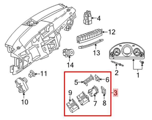 2011-16 Mercedes-Benz E350 Sport 4Matic Dash Left Side Headlight Control Switch - Alshned Auto Parts