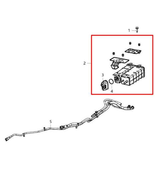 2011-20 Dodge Journey SE 3.6L Fuel Vapor Evaporator Emission Canister 68056826AC - Alshned Auto Parts