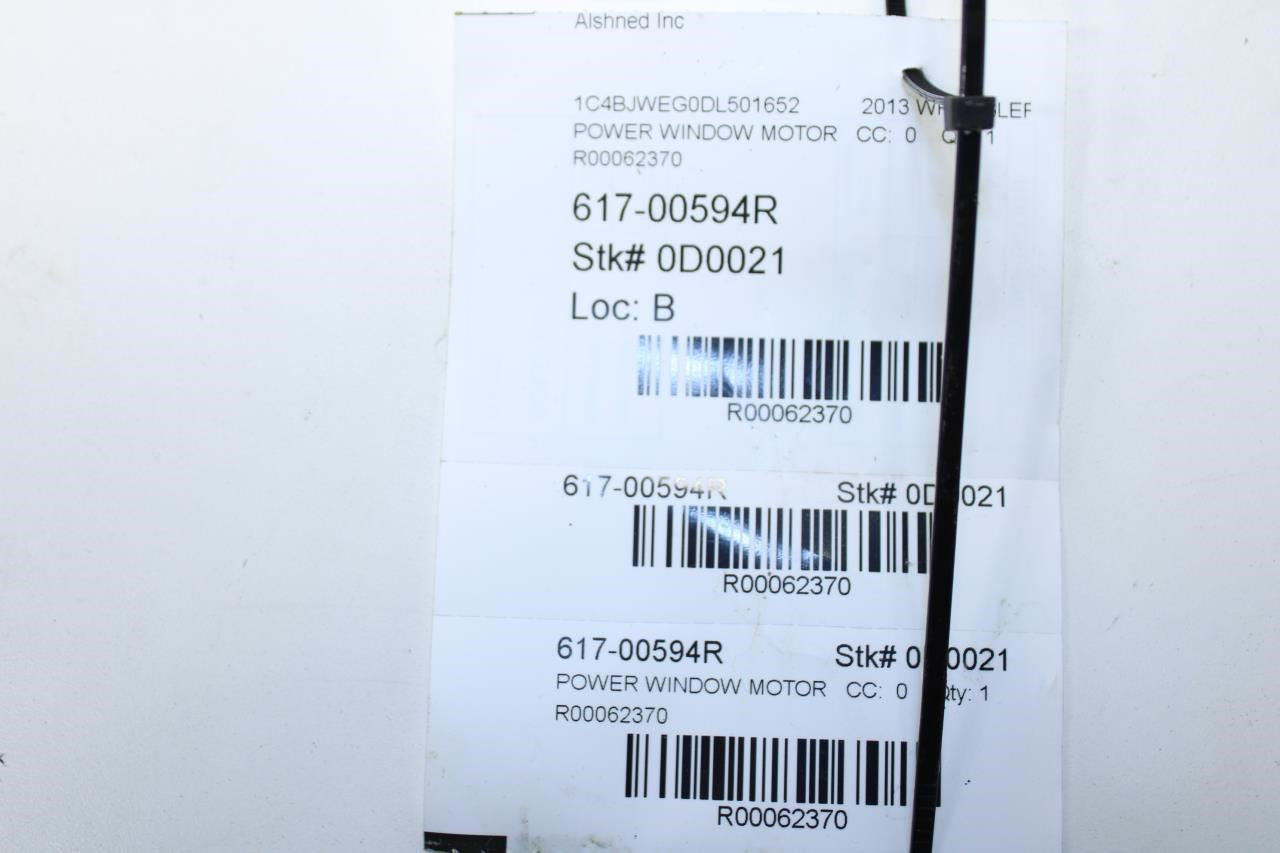 2007-2018 Jeep Wrangler Sahara Front RH Door Power Window Motor 68014952AA OEM - Alshned Auto Parts