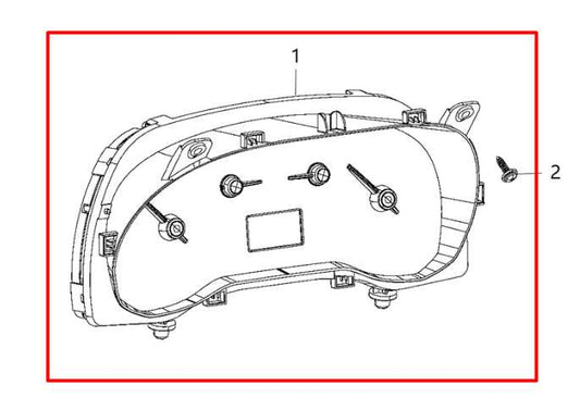 2016-22 Ram ProMaster City Speed Gauge Instrument Cluster 72K Mileage 68316365AA - Alshned Auto Parts