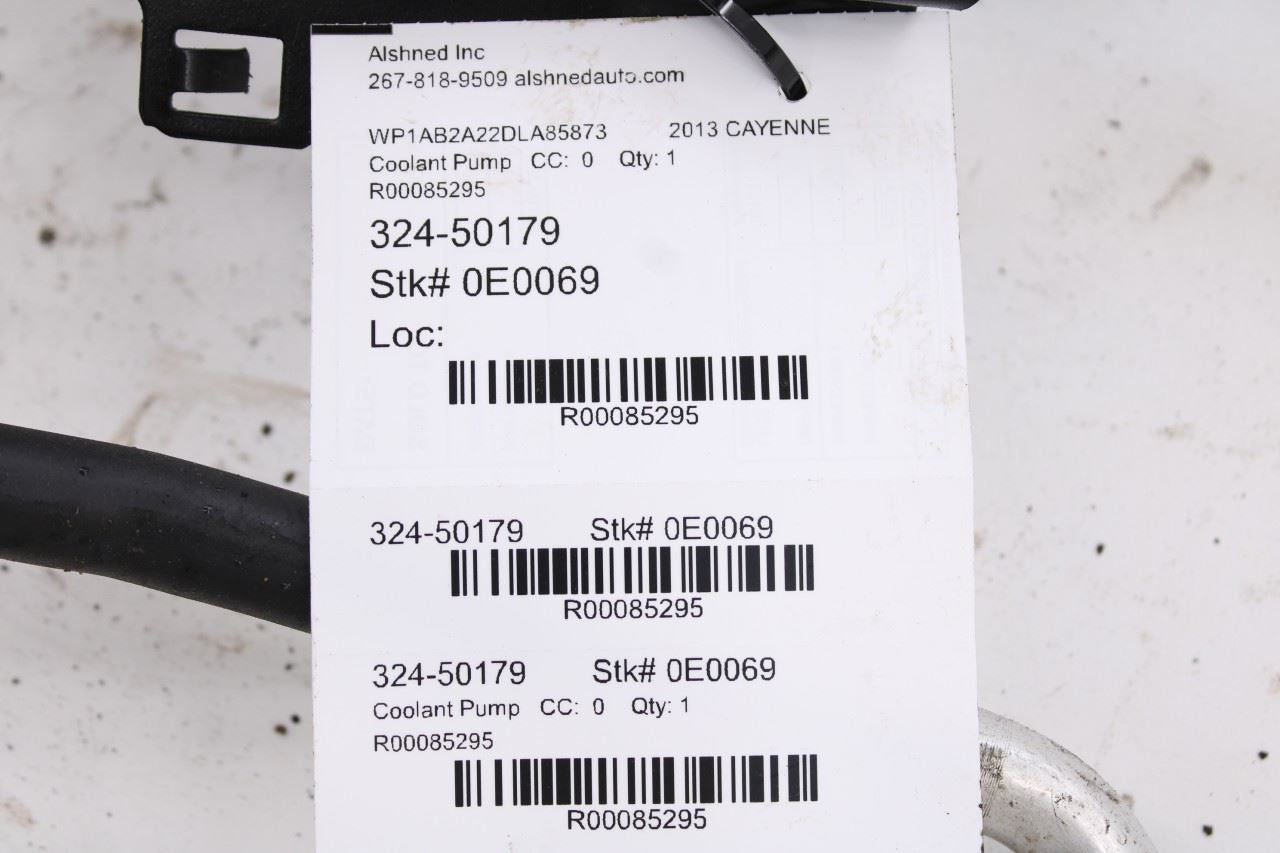 11-18 Porsche Cayenne S 4.8L AWD Engine Coolant Hose Tube Pipe Set w/ Water Pump9