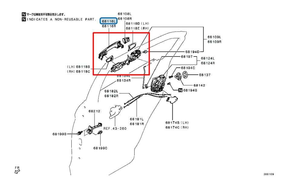 18-25 Mitsubishi Eclipse Cross ES AWD Rear Driver Left Side Door Exterior Handle - Alshned Auto Parts