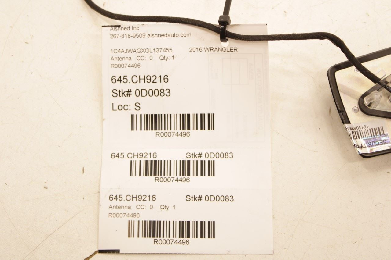 2011-2018 Jeep Wrangler Sport 2dr Roof Satellite Radio Antenna 5064910AA OEM - Alshned Auto Parts