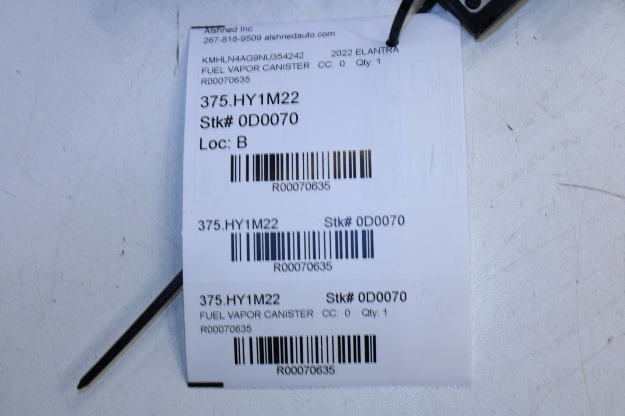 2021-2025 Hyundai Elantra SEL 2.0L Fuel Vapor Evaporator Emission Canister - Alshned Auto Parts