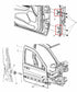 2011-25 Dodge Durango SXT Front Left Driver Side Door Hinge Upper and Lower Pair1