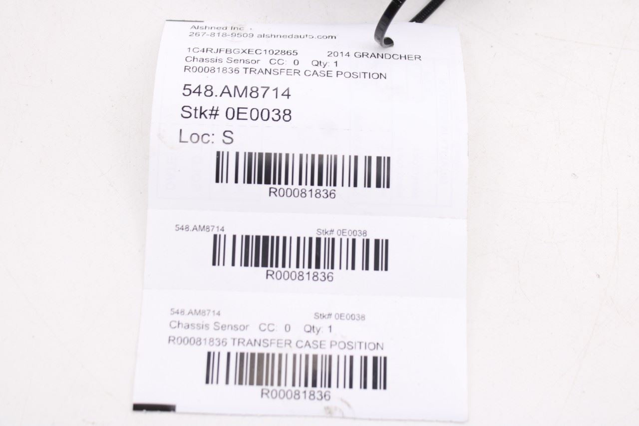 2011-22 Jeep Grand Cherokee Limited 4WD Transfer Case Position Sensor 68071234AA12