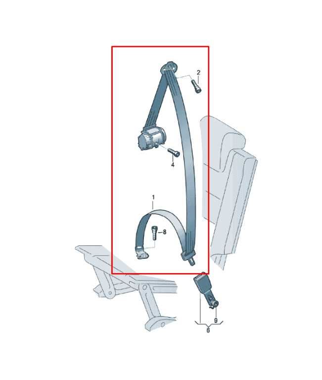 2018-25 Volkswagen Atlas SE 3.6L AWD Rear Right Side 3rd Row Seat Belt Retractor - Alshned Auto Parts