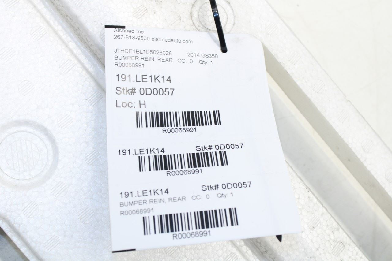 2013-2020 Lexus GS350 Rear Bumper Impact Energy Absorber 52615-30291 OEM - Alshned Auto Parts