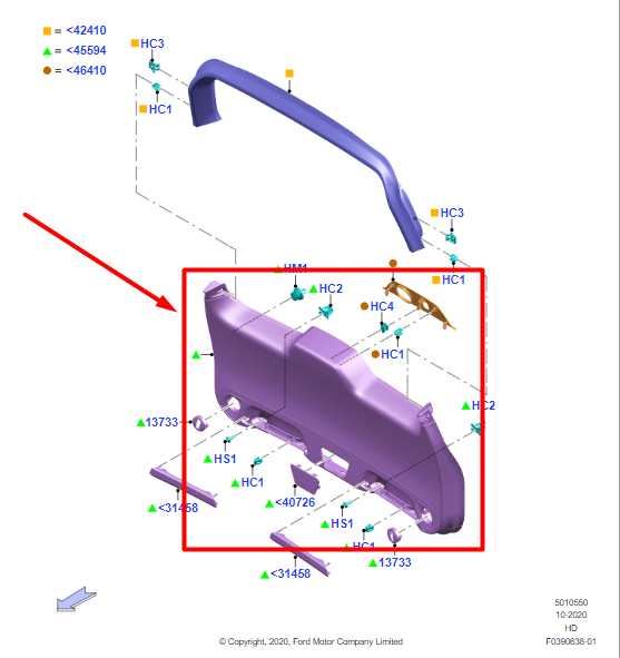 21-24 Ford Bronco Sport RR Liftgate Lower Trim Cover Panel M1PZ-7842906-AB *ReaD - Alshned Auto Parts