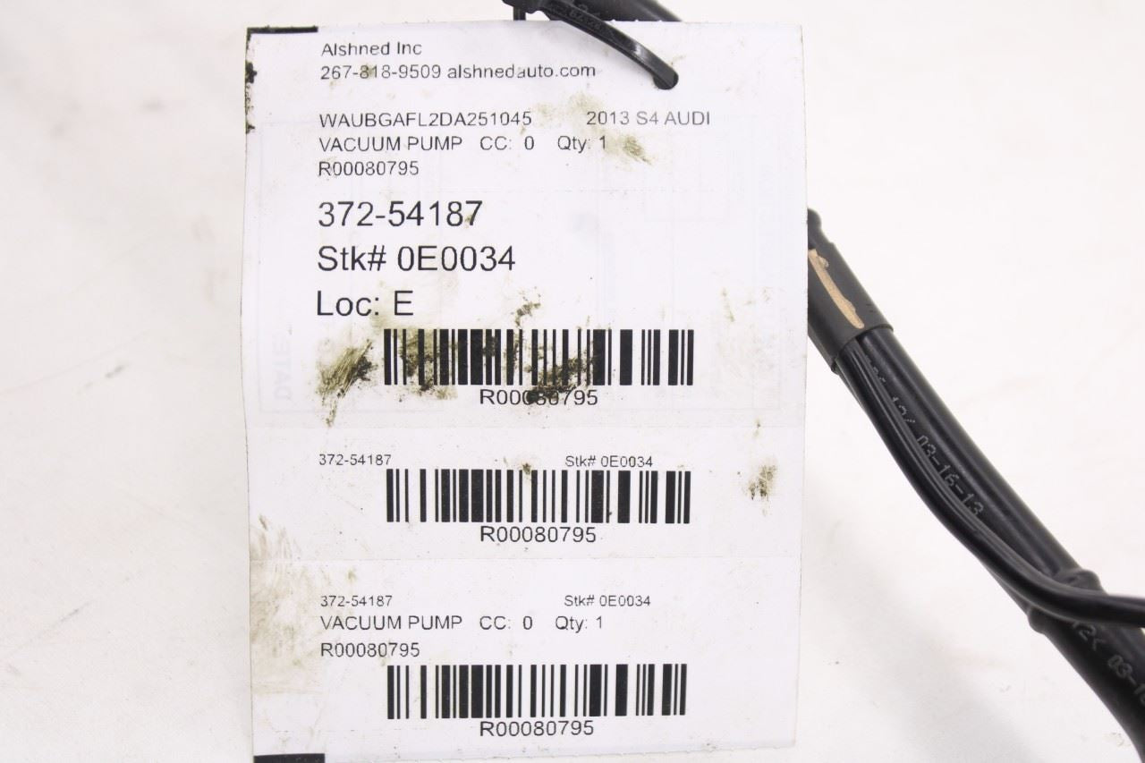 2013-15 Audi S4 Premium Plus 3.0L Vacuum System Hose Line Tube Set 06E-133-791-G10