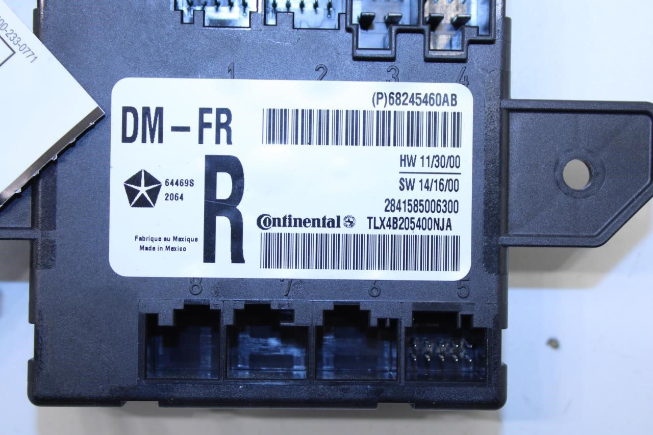 2014-2021 Jeep Grand Cherokee Limited Front Right Door Control Module 68245460AB - Alshned Auto Parts