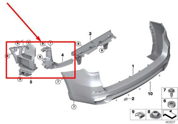 2014-18 BMW X5 xDrive35i Rear LH and RH Bumper Corner Mount Bracket 51127294389 - Alshned Auto Parts