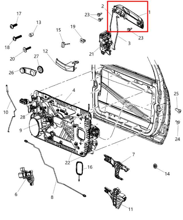 11-15 Ram 1500 Big Horn Crew Cab 5.7L Front Driver LH Side Door Exterior Handle - Alshned Auto Parts