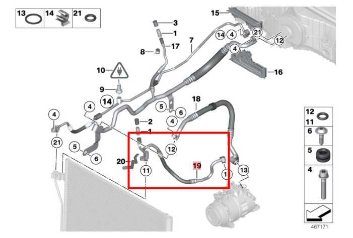 10-15 BMW 750Li xDrive 4.4L AC Conditioning Discharge Pressure Hose 64539119995 - Alshned Auto Parts