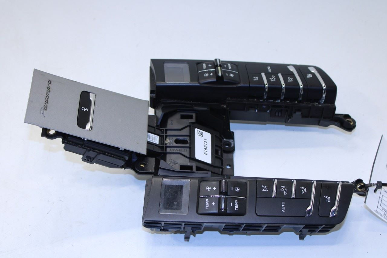 14-16 Porsche Panamera 4 AWD Rear Console 2nd Row AC Heater Temp Climate Control - Alshned Auto Parts