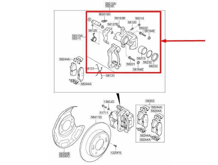 2014-2019 Kia Soul Rear Left Driver Side Brake Disc Caliper 58310-B2A00 OEM - Alshned Auto Parts