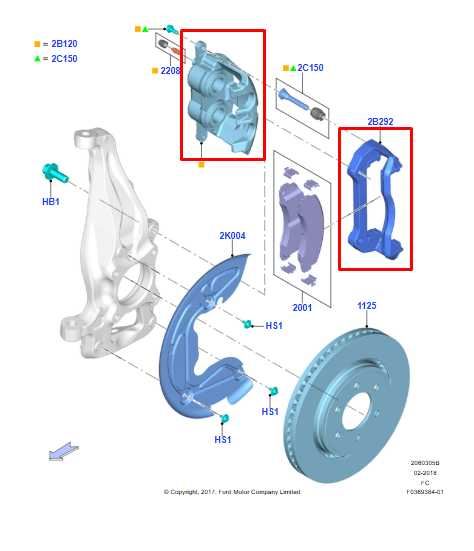 2017-2020 Ford F150 XL 4WD Front Left Side Brake Disc Caliper FL3Z-2B121-C OEM - Alshned Auto Parts