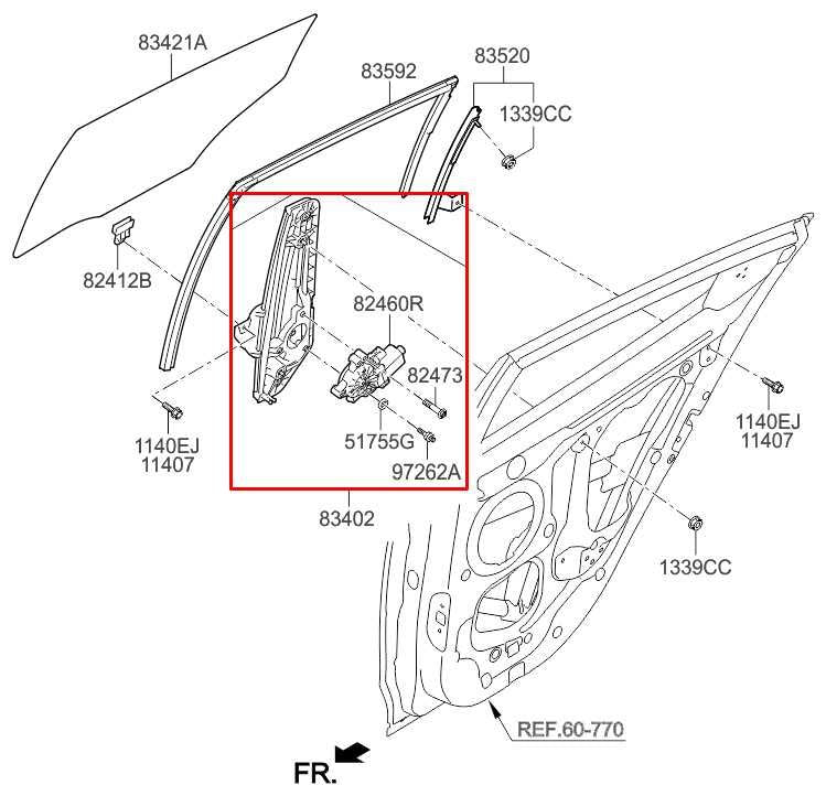 2011-2017 Hyundai Veloster Turbo Rear Right Side Door Window Regulator w/ Motor - Alshned Auto Parts