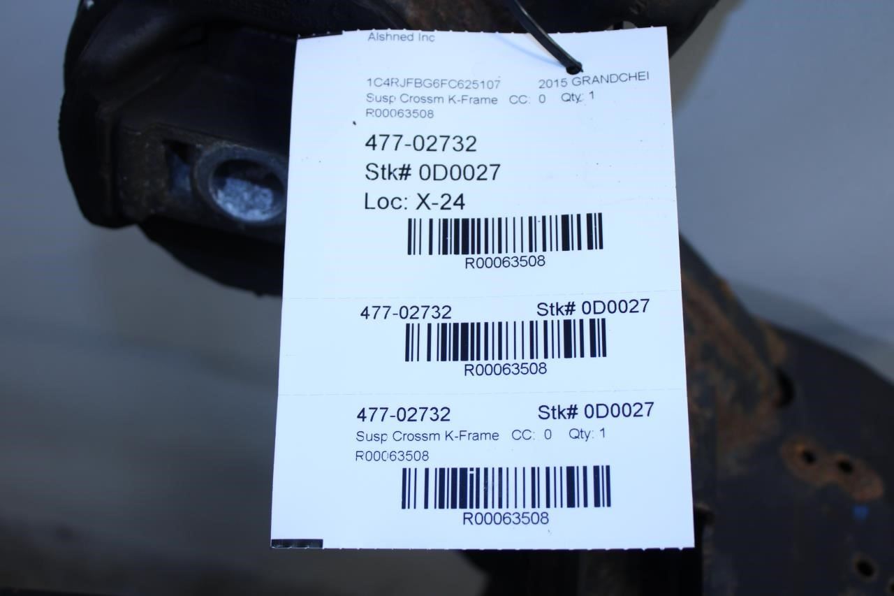 11-15 Jeep Grand Cherokee Limited 3.6L 4WD Rear Crossmember Subframe 52124640AK - Alshned Auto Parts