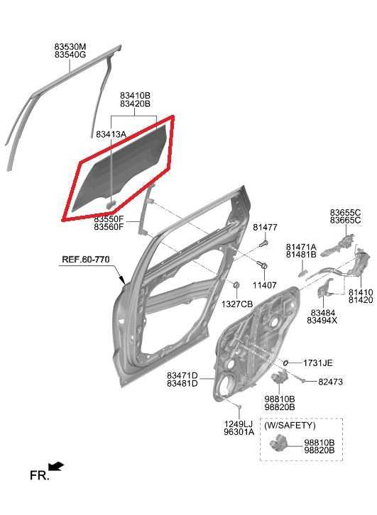 2020-2022 Hyundai Palisade Limited AWD Rear Left Door Window Glass 83410-S8100 - Alshned Auto Parts