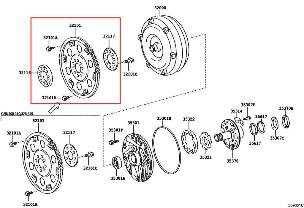 2015-23 Toyota Tacoma SR5 Double Cab 4WD Transmission Flywheel Drive Flex Plate1