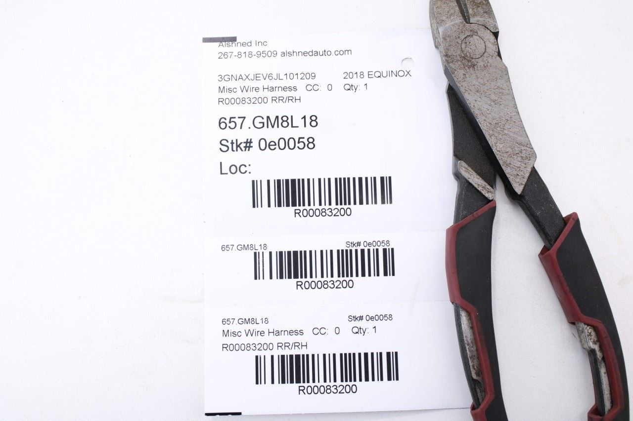 2018-2019 Chevrolet Equinox LT Rear Right Side Door Wire Harness 84193448 OEM - Alshned Auto Parts