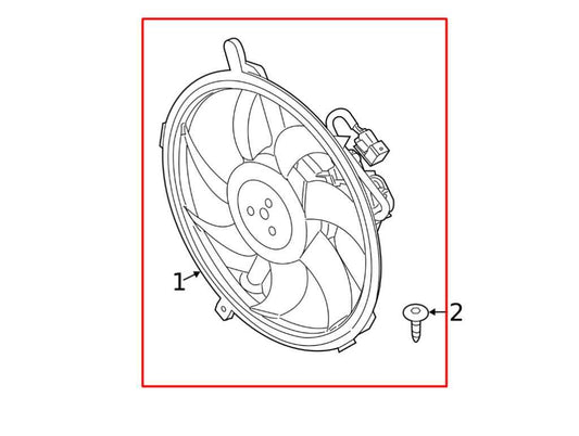 13-16 Mini Cooper Paceman S 1.6L Radiator Cooling Fan Motor Assy 17-42-7-535-100 - Alshned Auto Parts