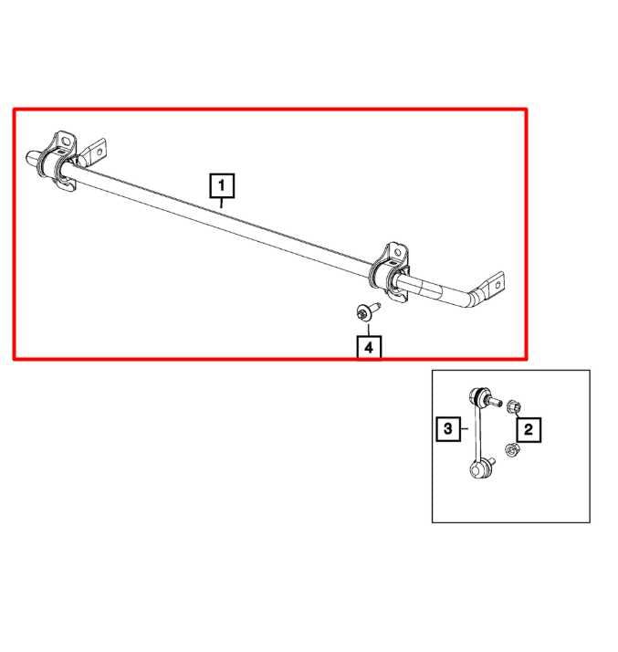 2018-21 Jeep Compass Latitude 4WD Rear Stabilizer Sway Anti-Roll Bar 68303071AA - Alshned Auto Parts