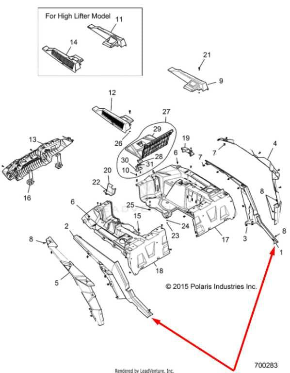 2018-2020 Polaris RZR XP 1000 Rear Left Driver and Right Passenger Side Fender1