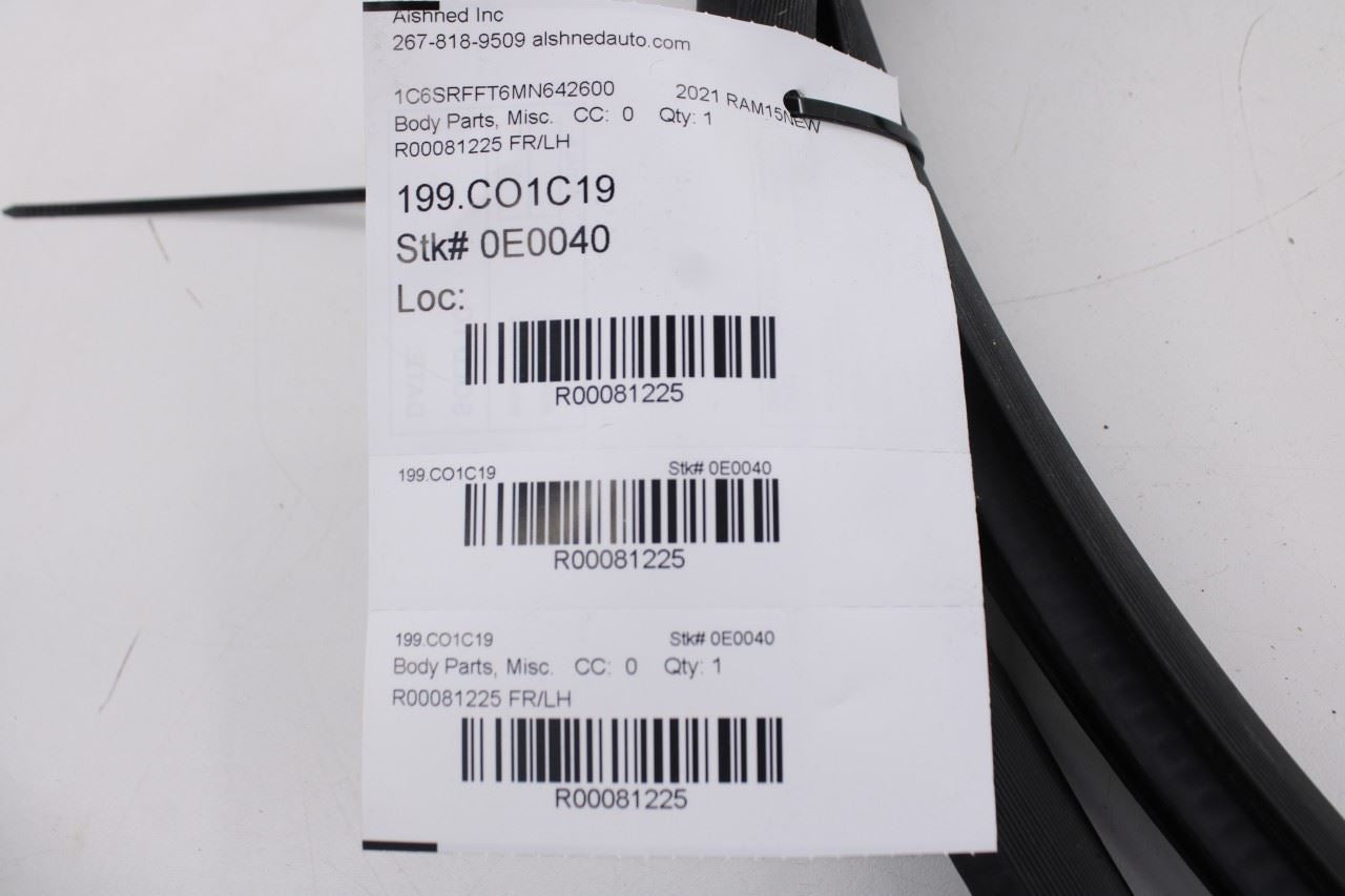 2019-2026 Ram 1500 Big Horn Front Left Side Door Weatherstrip On Body 68402032AA11
