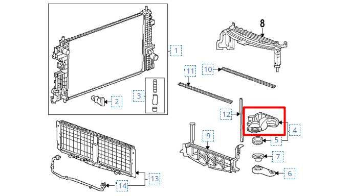 24-25 Chevrolet Trax Radiator Left Driver Side Upper Mount Bracket 42832563 OEM - Alshned Auto Parts