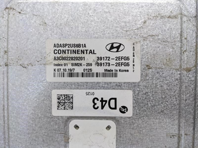 2019-2020 Hyundai Elantra Engine Computer Control Module ECU ECM 39173-2EFG5 OEM - Alshned Auto Parts